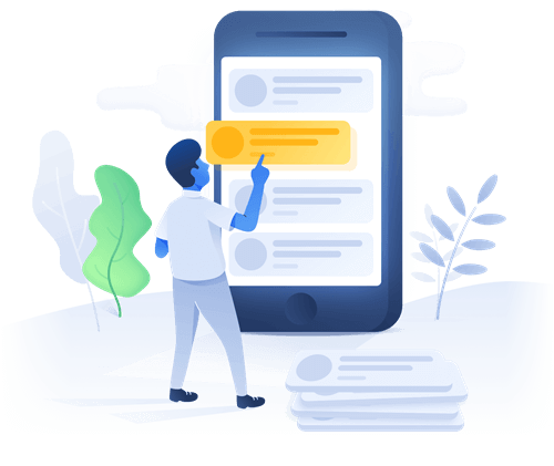 Delivery date and time picker illustration